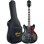 Grote Electric Guitar Semi-hollow Body 335-YS-HW Style With Gigbag. Fixed Price $209.00.