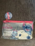 Lilo & Stitch Ohana Means Family Clear Pouch Bag Makeup Travel Disneyland. Fixed Price $19.99.