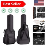 Elegant Thick Padded Acoustic Guitar Case With Adjustable Straps & Hanger Loop. Fixed Price $53.19.