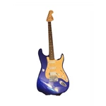 Squier Blue Electric Guitar, 6-STRING, Solid Body, Gig Bag, Fender Amplifier. Fixed Price $600.00.