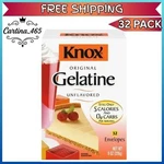 Knox Original Unflavored Gelatin (32 Ct Packets) *free Shipping*. Fixed Price $26.19.