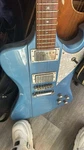 Hardluck Kings Spider Electric Guitar, Powder Blue, Solid Body, Great Condition,. Fixed Price $399.00.