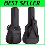Waterproof Acoustic Guitar Bag With Thick Padding & 6 Pockets Fits 40-42 Inch. Fixed Price $49.59.