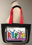 Keith Haring Insulated Tote Bag Travel Case Drawstring Top Close Pop Art Rare. Fixed Price $87.50.