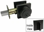 Matte Black Square Plate Door Locks Knobs Keyed Entry Privacy Passage Deadbolt. Fixed Price $162.35.