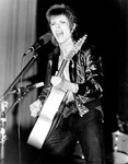 David Bowie Plays Acoustic Guitar As He Performs Onstage In Circa - Old Photo. Fixed Price $6.50.