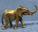 Elephant Gold Lustre Antique Good Luck Charm Miniature Feng Shu Dumbo Man Uk. Fixed Price $21.48.