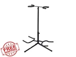 Monoprice Double Guitar Stand Electric Acoustic Bass Tripod. Fixed Price $44.74.