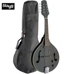 Stagg M50-E Premium Style Bluegrass Acoustic Electric Mandolin Black + Gig Bag. Fixed Price $219.99.