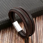Hot Fashion Beads Leather Bracelet Men Classic Tiger Eye Beaded Multi Layer. Fixed Price $9.76.