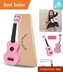 Quality 21-INCH Soprano Ukulele Ideal Gift For Aspiring Musicians!. Fixed Price $53.19.