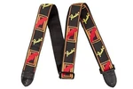 Genuine Fender 2" Monogrammed Adjustable Guitar Strap Logo, Black/yellow/red. Fixed Price $14.85.